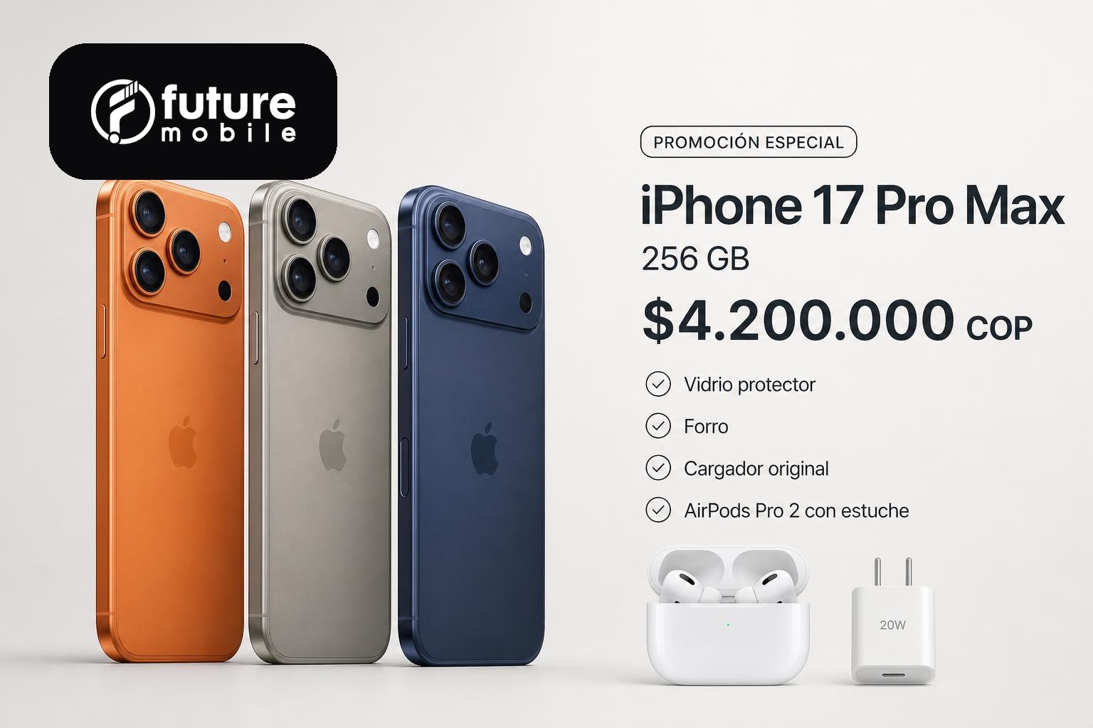 iPhone 17 Pro Max 256 GB disponible en Future Mobile Cúcuta